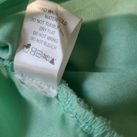 Emmelee Mint Green Lace Sheath Dress Size Large - Picture 8 of 9